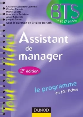 Couverture du produit · Assistant de manager -2e ed. - le programme en 107 fiches