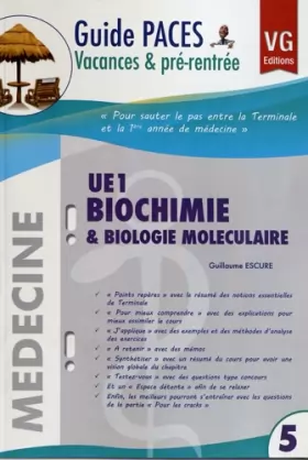 Couverture du produit · UE 1 Biochimie & Biologie moléculaire