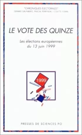 Couverture du produit · Les élections européennes de juin 1999