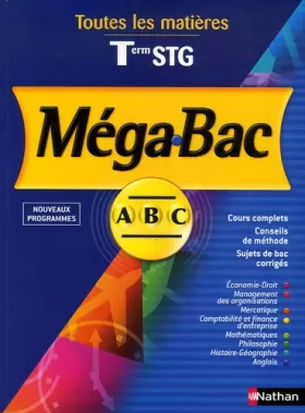 Couverture du produit · MEGABAC TERM STG TTES MATIERES