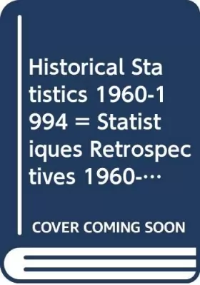 Couverture du produit · Historical Statistics 1960-1994  Statistiques Retrospectives 1960-1994