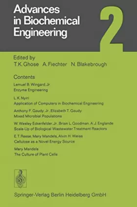 Couverture du produit · Advances in Biochemical Engineering