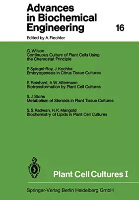 Couverture du produit · Plant Cell Cultures