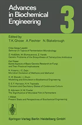 Couverture du produit · Advances in Biochemical Engineering