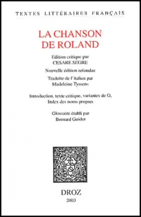 Couverture du produit · La chanson de Roland