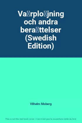 Couverture du produit · Vårplöjning och andra berättelser (Swedish Edition)
