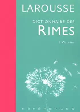Couverture du produit · Dictionnaire des rimes