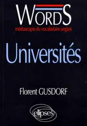 Couverture du produit · WORDS UNIVERSITES. : médiascopie du vocabulaire anglais