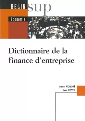 Couverture du produit · Dictionnaire de la finance d'entreprise