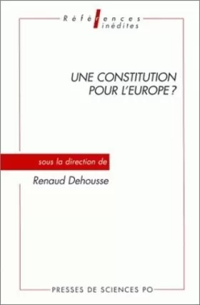 Couverture du produit · Une constitution pour l'europe ?