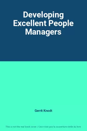 Couverture du produit · Developing Excellent People Managers