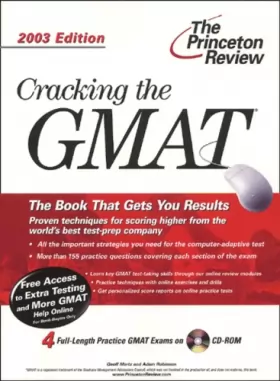 Couverture du produit · Cracking the GMAT. With Practice Tests on CD-ROM