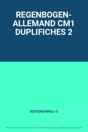 Couverture du produit · REGENBOGEN- ALLEMAND CM1 DUPLIFICHES 2