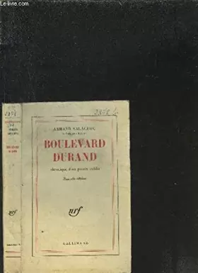 Couverture du produit · Boulevard Durand