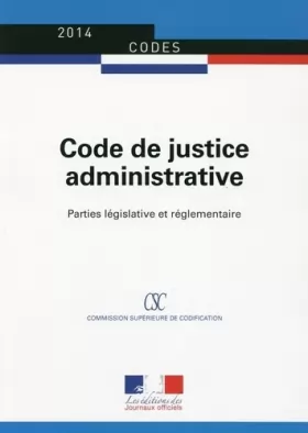 Couverture du produit · Code de justice administrative