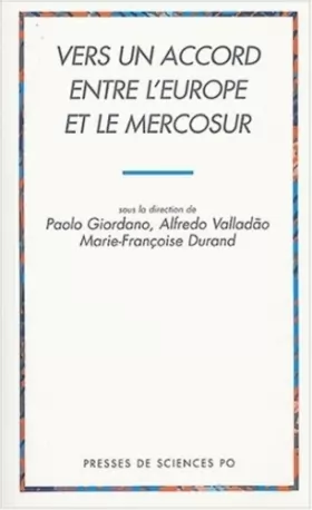Couverture du produit · Vers un accord entre l'Europe et le Mercosur