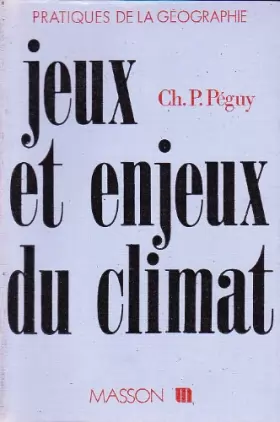 Couverture du produit · Jeux et enjeux du climat