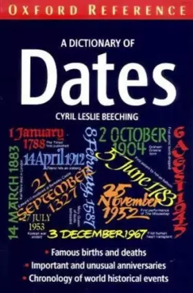 Couverture du produit · A Dictionary of Dates