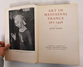 Couverture du produit · Art in Mediaeval France 987 - 1498