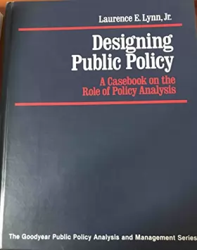 Couverture du produit · Designing Public Policy