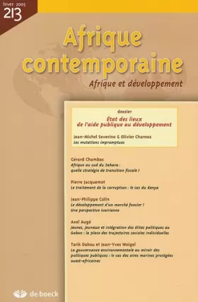 Couverture du produit · Afrique Contemporaine 2005/1