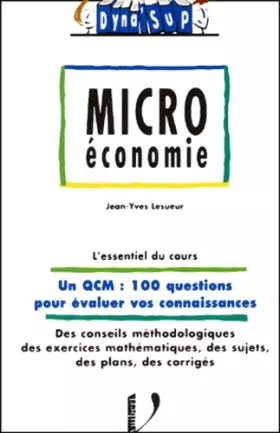 Couverture du produit · La microéconomie