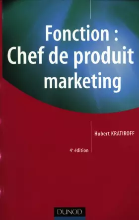 Couverture du produit · Fonction : Chef de produit marketing