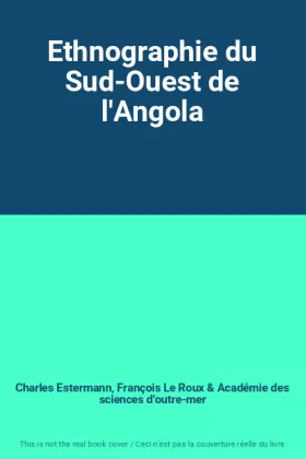 Couverture du produit · Ethnographie du Sud-Ouest de l'Angola