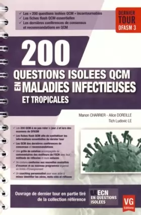 Couverture du produit · 200 questions isolées QCM en maladies infectieuses et tropicales