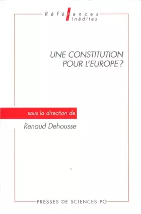 Couverture du produit · Une constitution pour l'europe ?