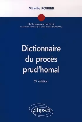 Couverture du produit · Dictionnaire du Procès Prud'Homal