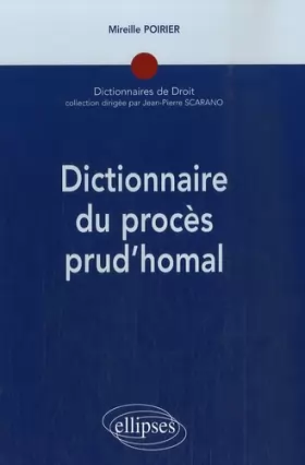 Couverture du produit · Dictionnaire du procès prud'homal