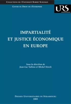 Couverture du produit · Impartialité et justice économique en Europe