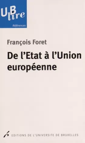 Couverture du produit · DE L ETAT A L UNION EUROPEENNE (0000)