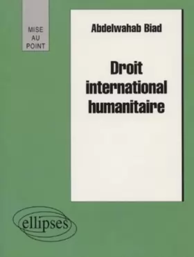 Couverture du produit · Droit international humanitaire