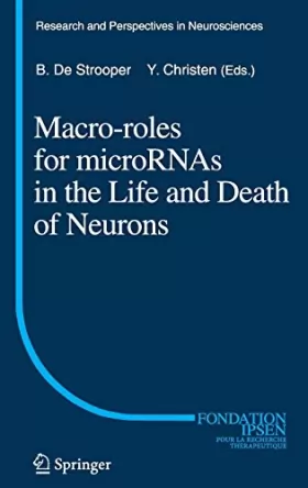 Couverture du produit · Macro Roles for MicroRNAs in the Life and Death of Neurons