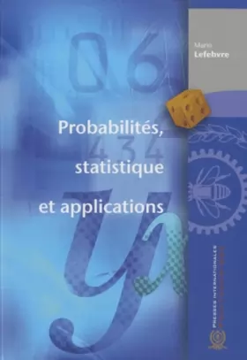 Couverture du produit · Probabilités, statistique et applications
