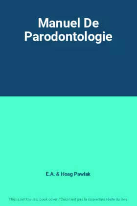Couverture du produit · Manuel De Parodontologie