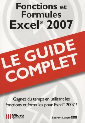 Couverture du produit · Excel 2007 : Fonctions et Formules