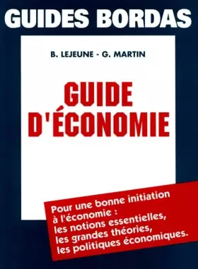 Couverture du produit · LEJEUNE/GUIDE D'ECONOMIE    (Ancienne Edition)