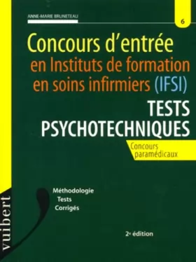 Couverture du produit · IFSI : tests psychotechniques, numéro 6