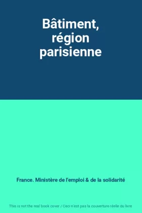 Couverture du produit · Bâtiment, région parisienne