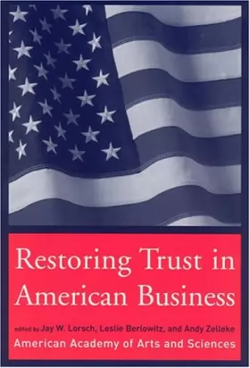 Couverture du produit · Restoring Trust in American Business