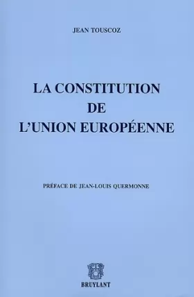 Couverture du produit · La Constitution européenne