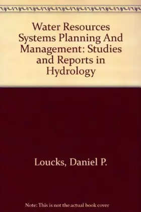 Couverture du produit · Water Resources Systems Planning And Management