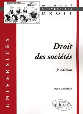 Couverture du produit · Droit des Societes Troisième Edition