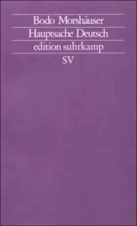 Couverture du produit · Hauptsache Deutsch (Edition Suhrkamp)