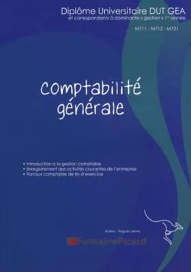 Couverture du produit · Comptabilité générale : Diplome universitaire DUT GEA et correspondants à dominante gestion