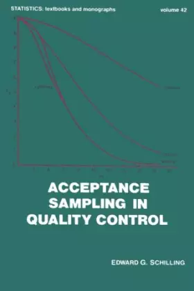 Couverture du produit · Acceptance Sampling in Quality Control, Second Edition