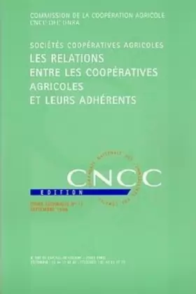 Couverture du produit · Les relations entre les coopératives agricoles et leurs adhérents